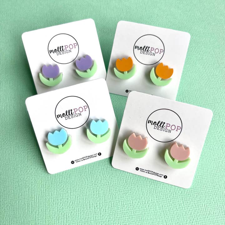 Borchie a tulipano per la vendita all'ingrosso da parte di molliPOP Design