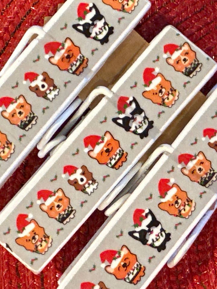 NYA Jul Corgis Snackpåse Chipklämmor för wholesale av NanCBeeCreations