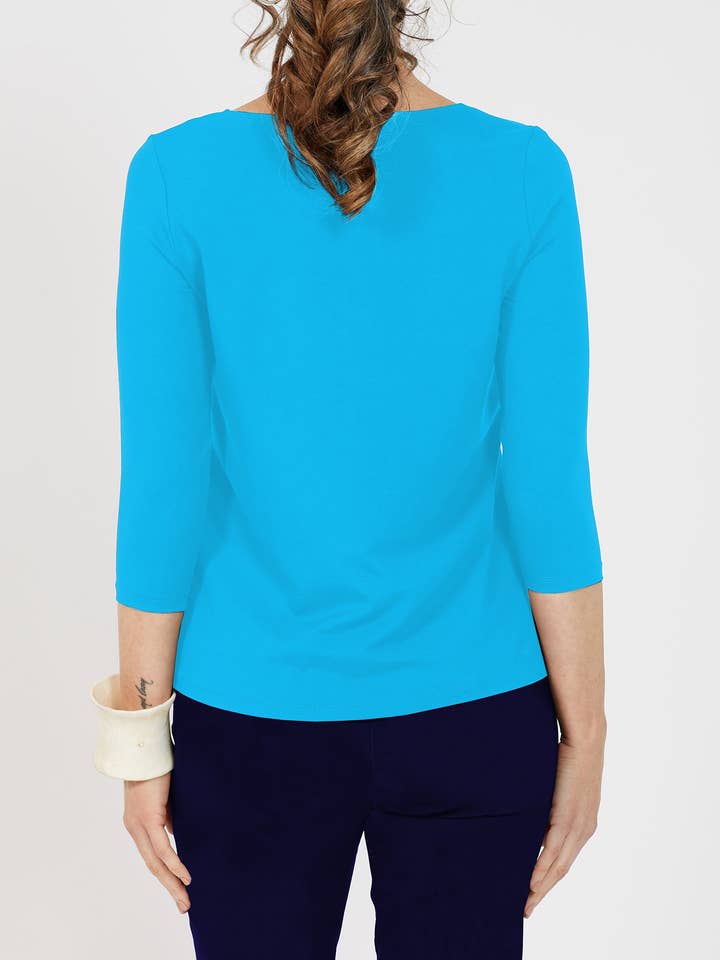 ANDIAMO - Wholesale T-shirt – women's - Jersey 3/4 Boat Tee13