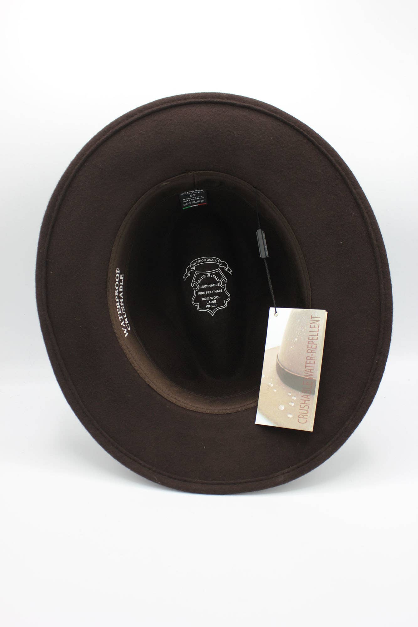 Hologramme Paris - Wholesale Fedora - Uniseks - Crushable waterdichte wollen Fedora hoed met lint26