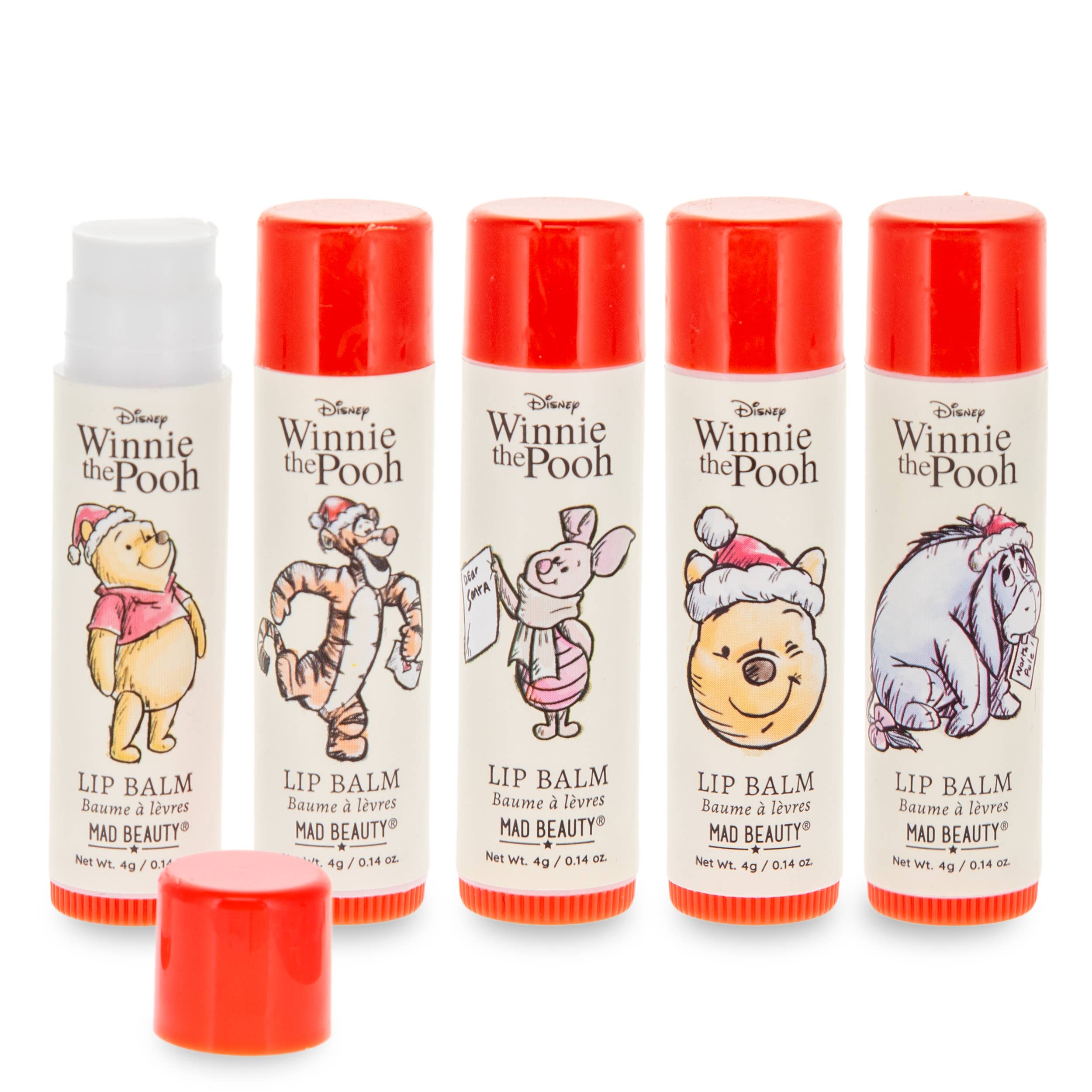 Mad Beauty - Wholesale Lip Balm - Mad Beauty Disney Winnie The Pooh Festive Lip Balms2