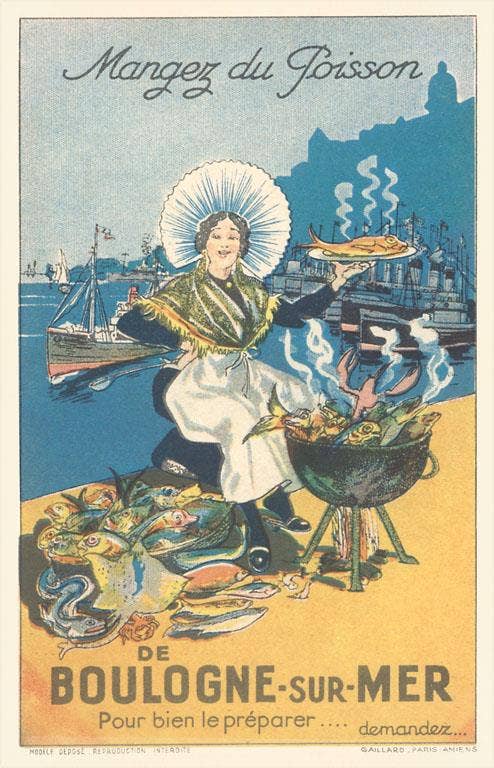 Found Image Press - Wholesale Postcard - Postcard FO-707 Eat Fish Poster0