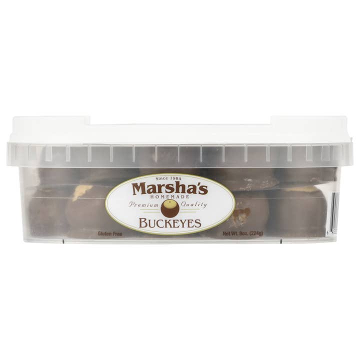 Marsha's Buckeyes - Wholesale Chocolate Covered Sweets - Case of 12 Count, Deli Containers of Buckeye Sweets