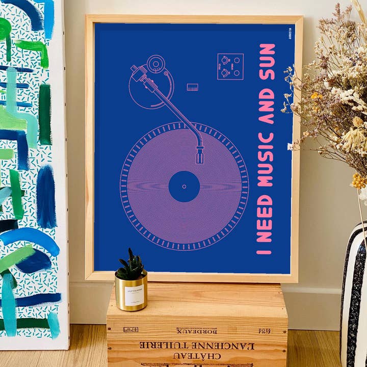Augustin - Wholesale Poster - I Need Music (blue) - poster 3