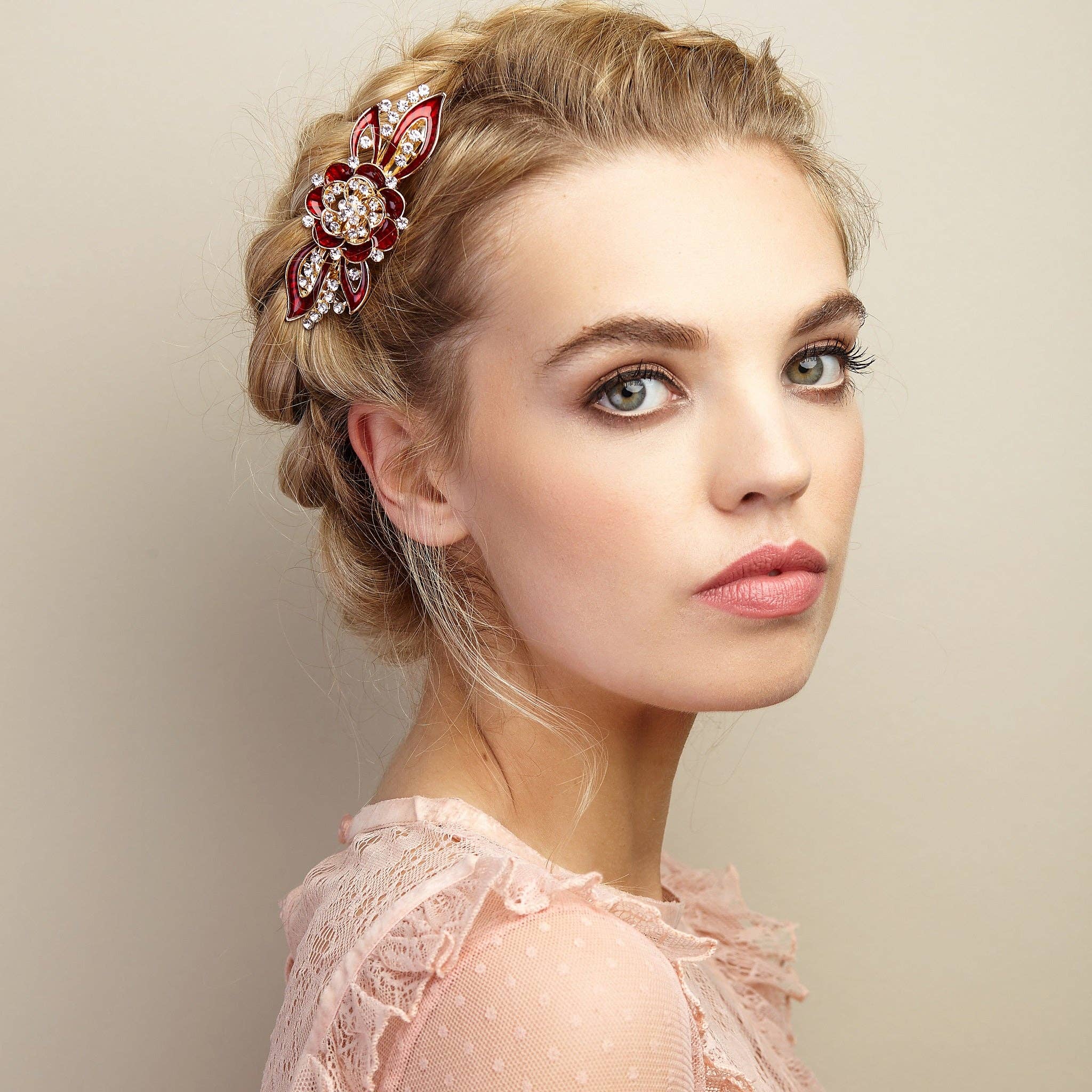 QueenMee Accessories - Wholesale Hair Clip - Women's - Flower Hair Clip in Enamel5