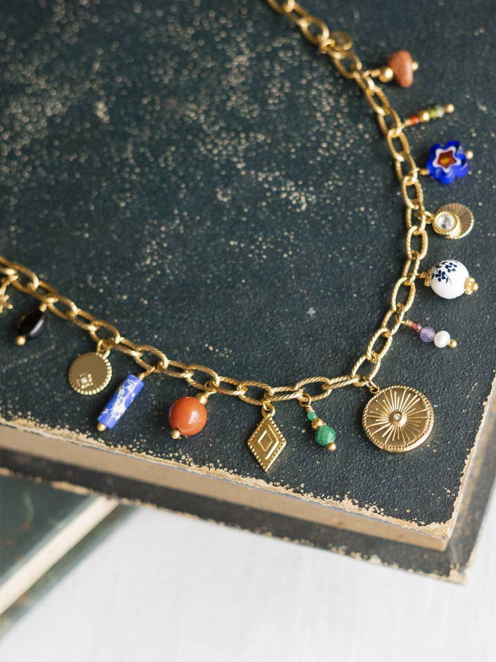 Collar Olimpia - Multi-piedras para venta al por mayor de SIKA BIJOUX