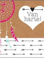 Tarjeta de felicitación Dreamcatcher, caja 111 para venta al por mayor de POSkaart | De Groot Design