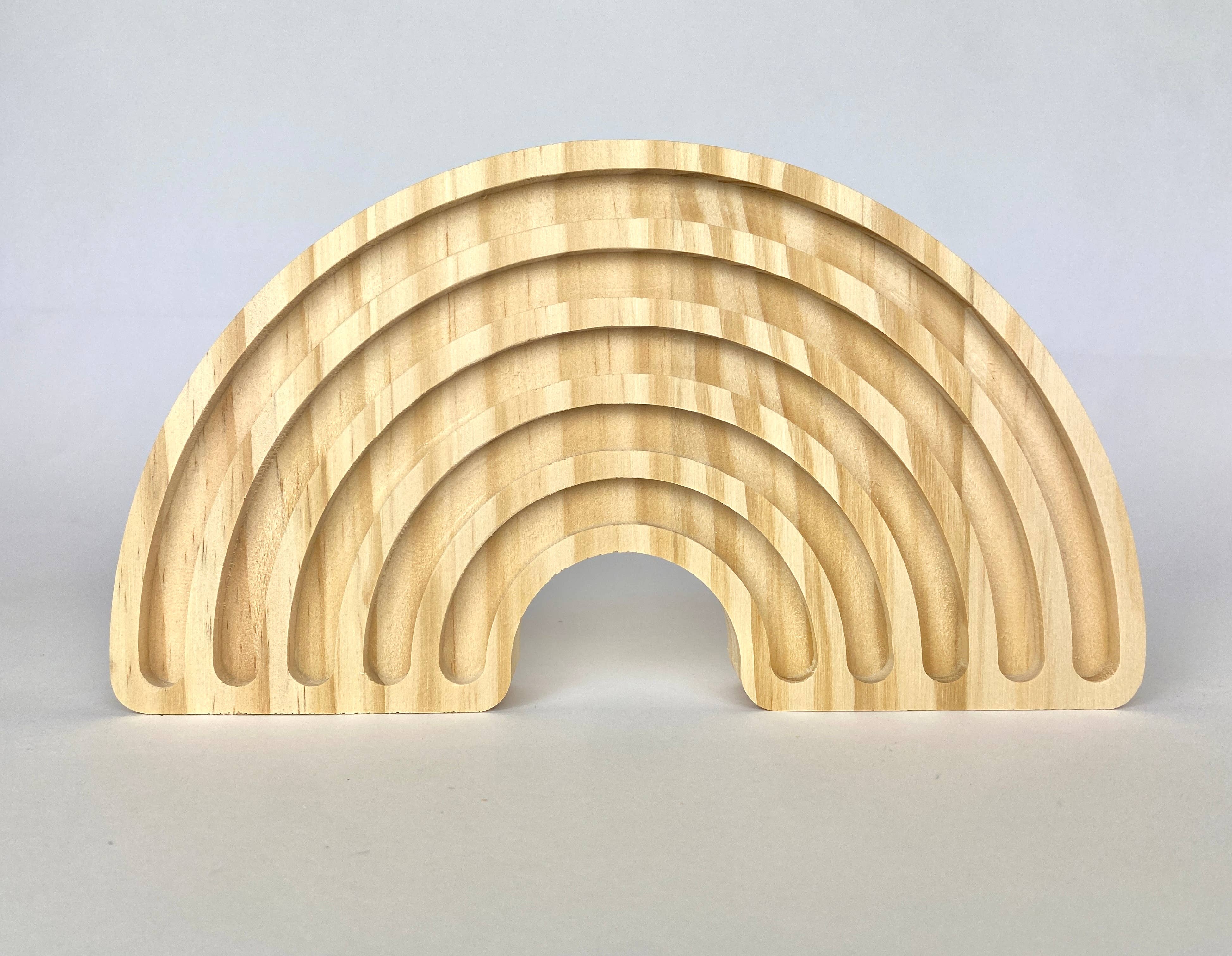 Hope Rainbows – wholesale Decorative tabletop object – Wooden Rainbow - Natural Colour0