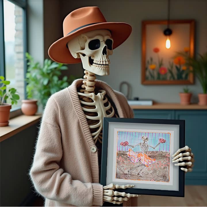 Monochrome Canvas - Wholesale Art Print - Withering Waltz1