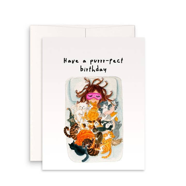 Liyana Studio - Wholesale Birthday Card - Crazy Cat Lady - Funny Birthday Card