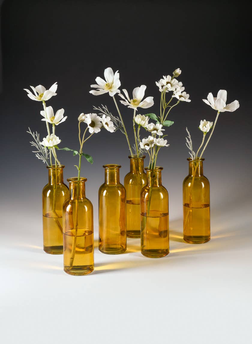 Jamali Garden - Wholesale Vase - Amber Glass Bottle Bud Vase2