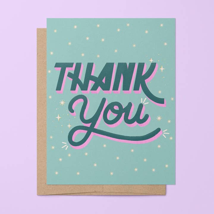 Tackkort - kricka och rosa för wholesale av MangoIllustrated