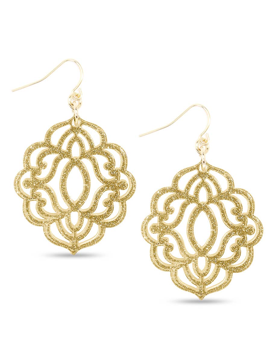 ZENZII Jewelry – Engroshandel Hængeøreringe og creoløreringe – Barok Resin Drop Øreringe2