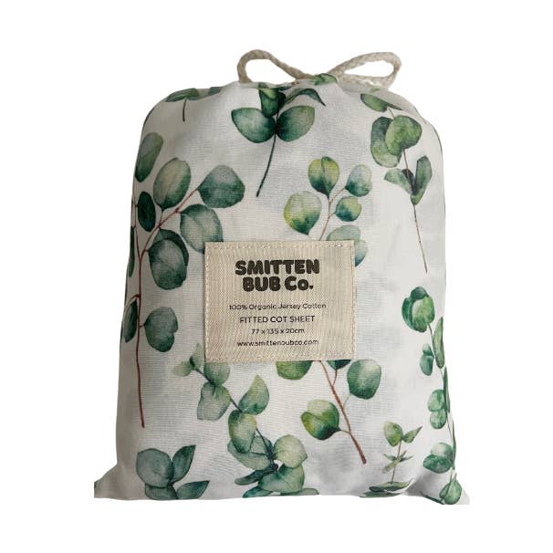 Eukalyptus | Spannbettlaken für Kinderbetten für den Großhandel von Smitten Bub Co.