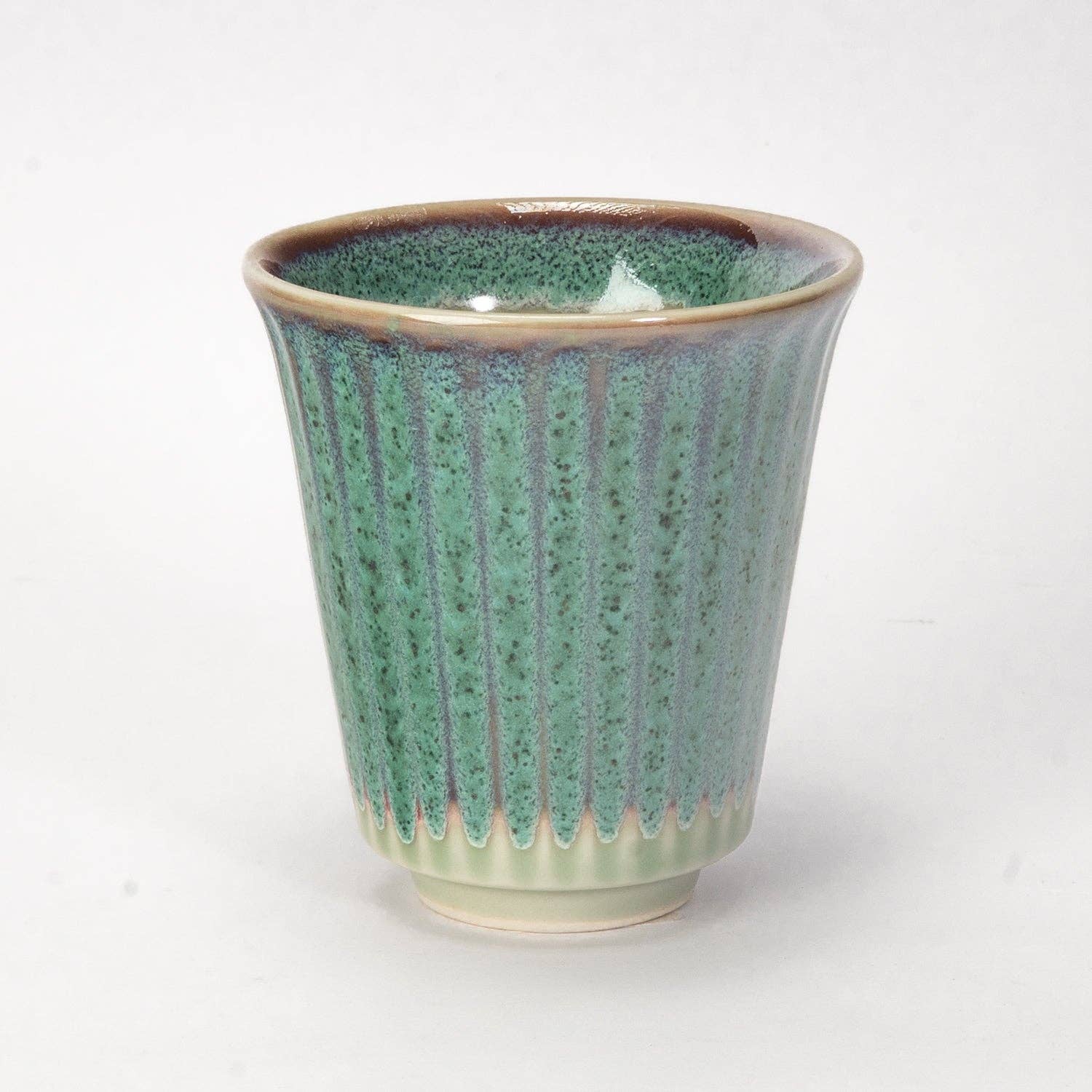 Urban Tokyo - Wholesale Coffee/Tea Cup - Minoware Sogi Yunomi Japanese Tea Cup Reactive Glaze Light Green JP (6/48)3