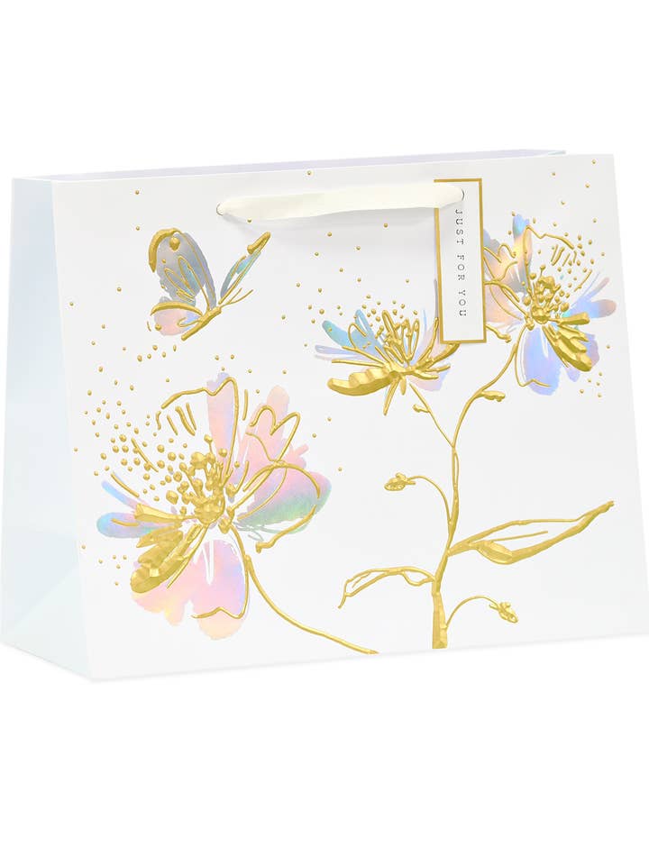 Large Landscape Gift Bag - White Lotus Design for wholesale by UK Greetings