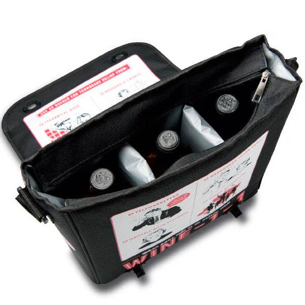 Chris’s Stuff Inc. - Wholesale Wine Tote - Insulated Bag - WINE-1-1 3 Bottle Messenger Bag3