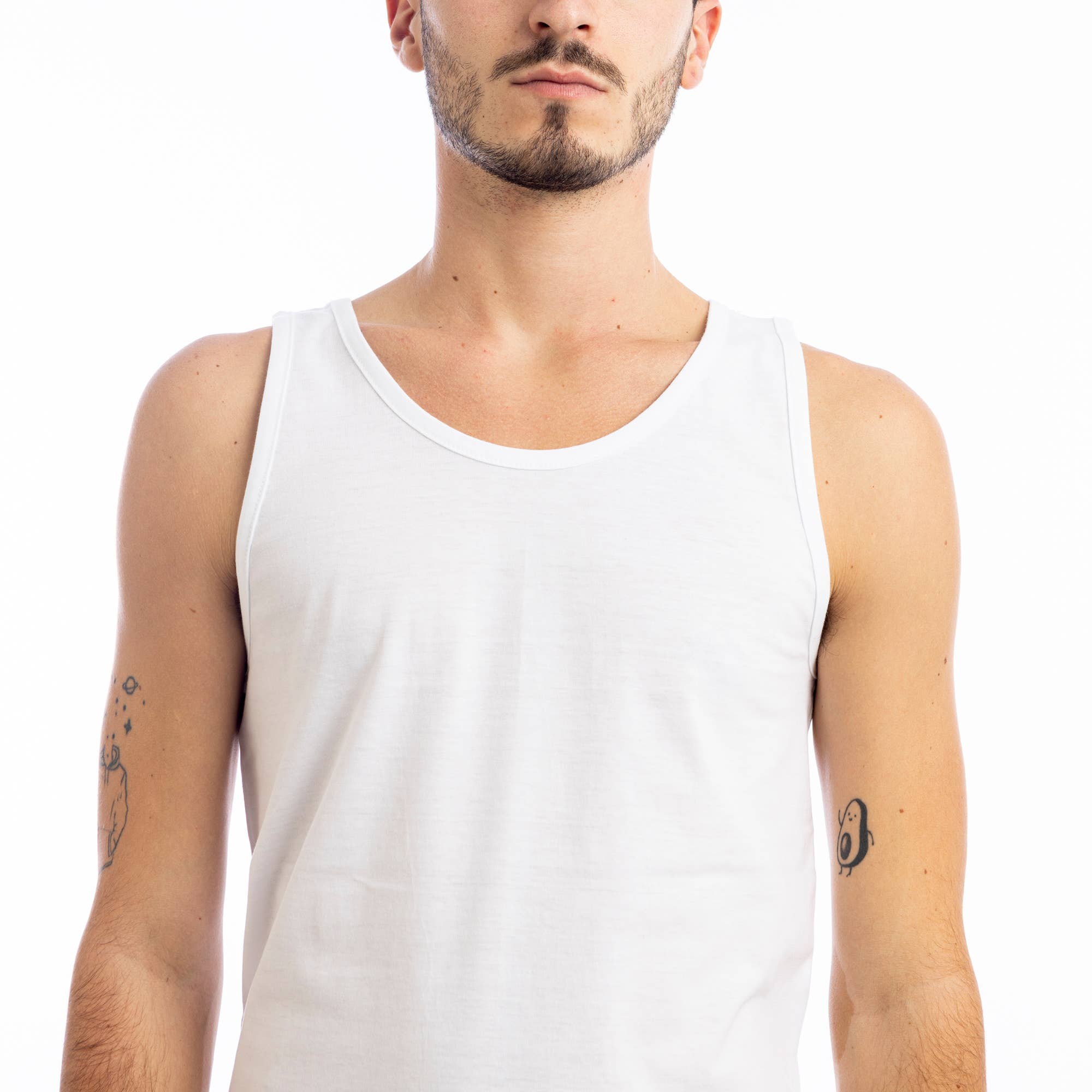 GIEMMETI - Wholesale Tank Top - Men's - Men's wide-shoulder tank top in 100% cotton Jersey Made Italy1