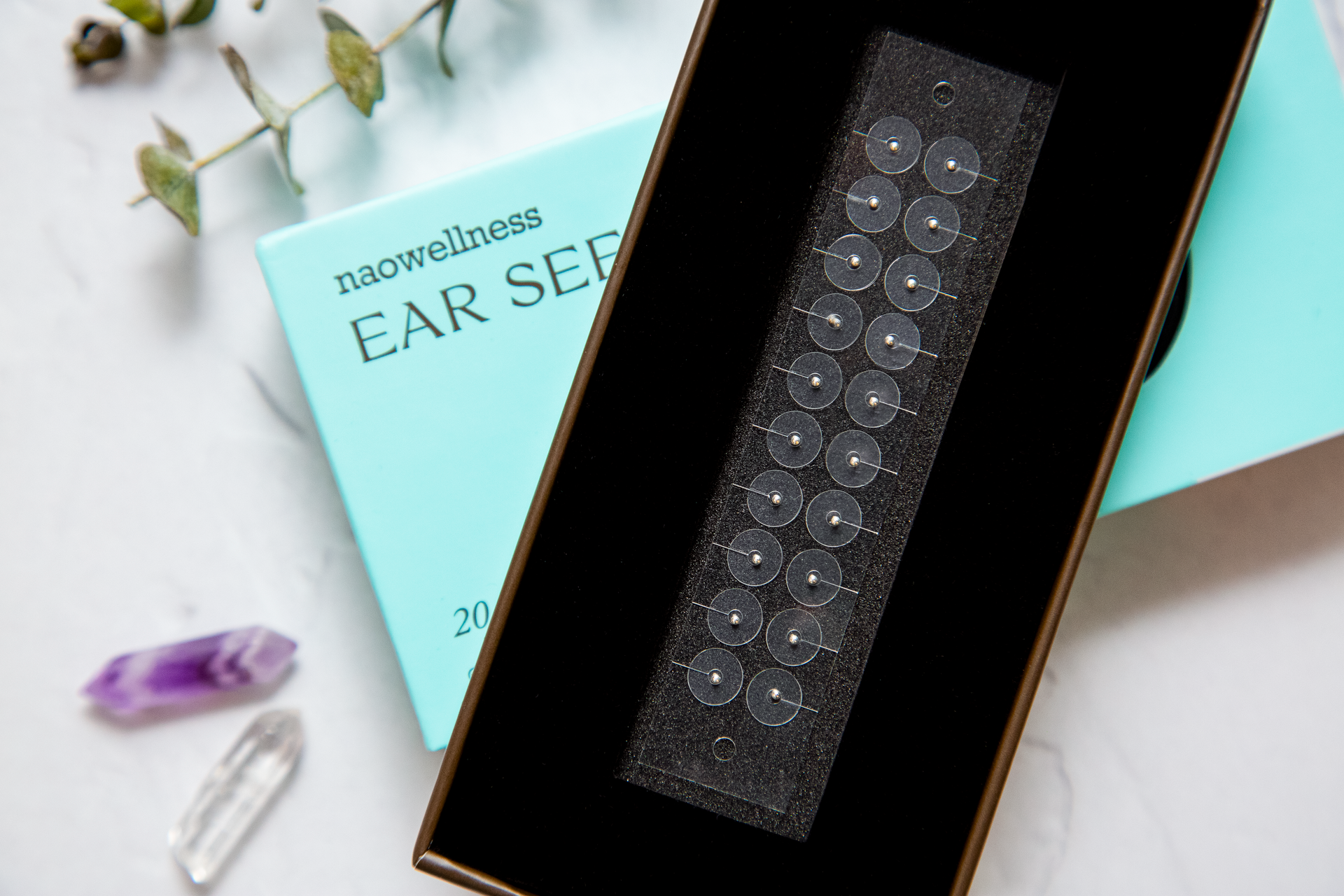 NAO Wellness - Wholesale Sieradenset - Zilveren Oorzaad Acupunctuur Kit – Ondersteuning bij Angst & Stress1