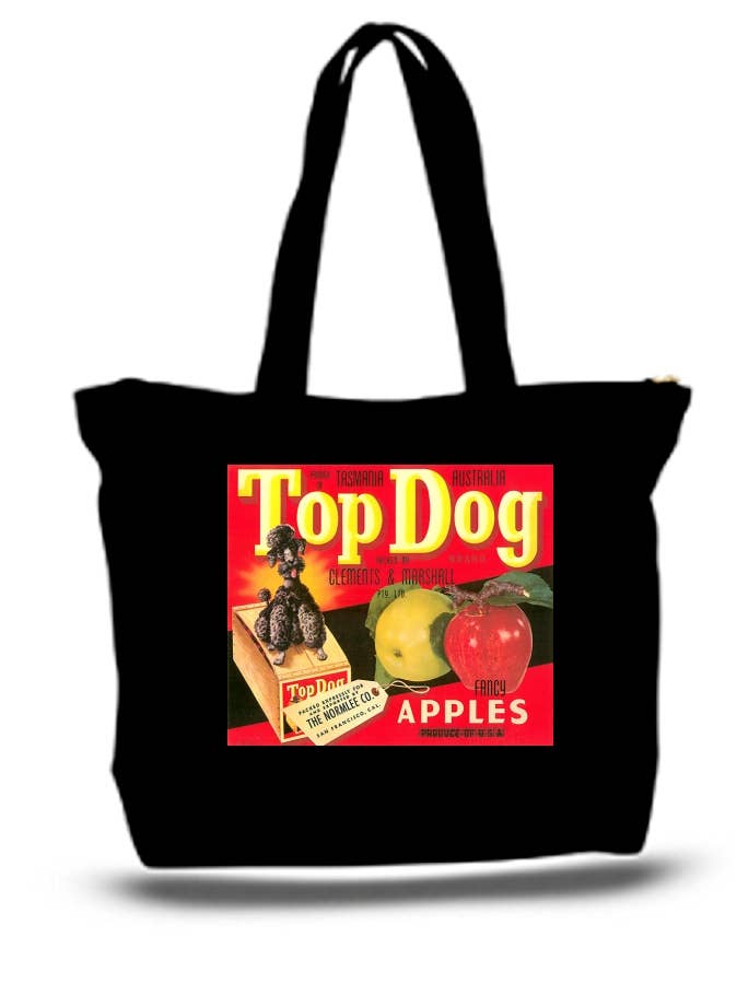 BMS BIZ - Wholesale Tote Bag - Unisex - Top Fog Apples Old Box Large Tote Grocery & Stuff Bag0