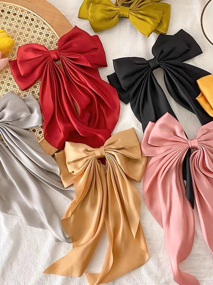 CWAHA1104_SIMPLE TEMPERAMENT BOW HAIR CLIP for wholesale by NINEXIS