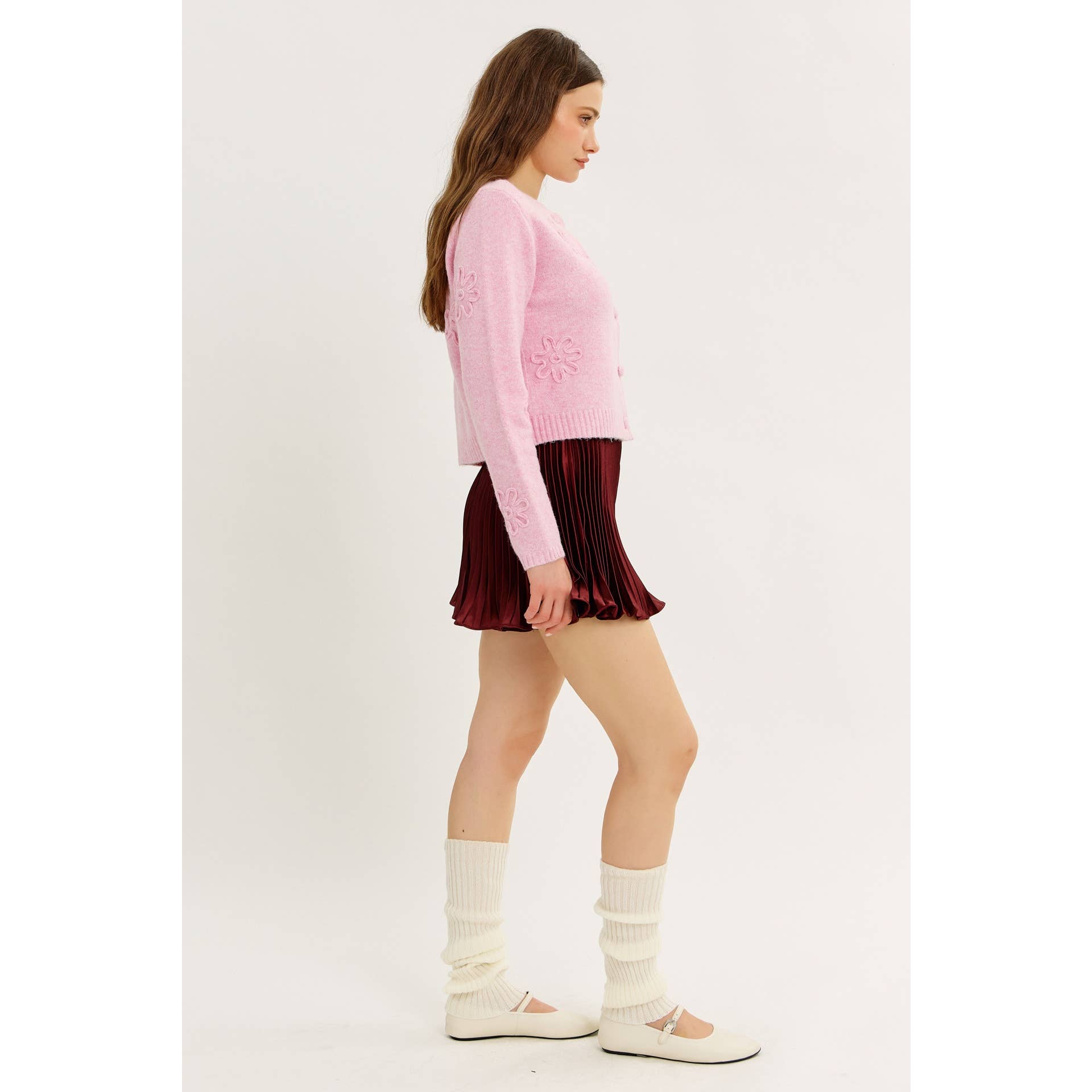 idem ditto – Engroshandel Cardigan - Dame – BOLERO CARDIGAN MED BLOMSTERMOTIV11