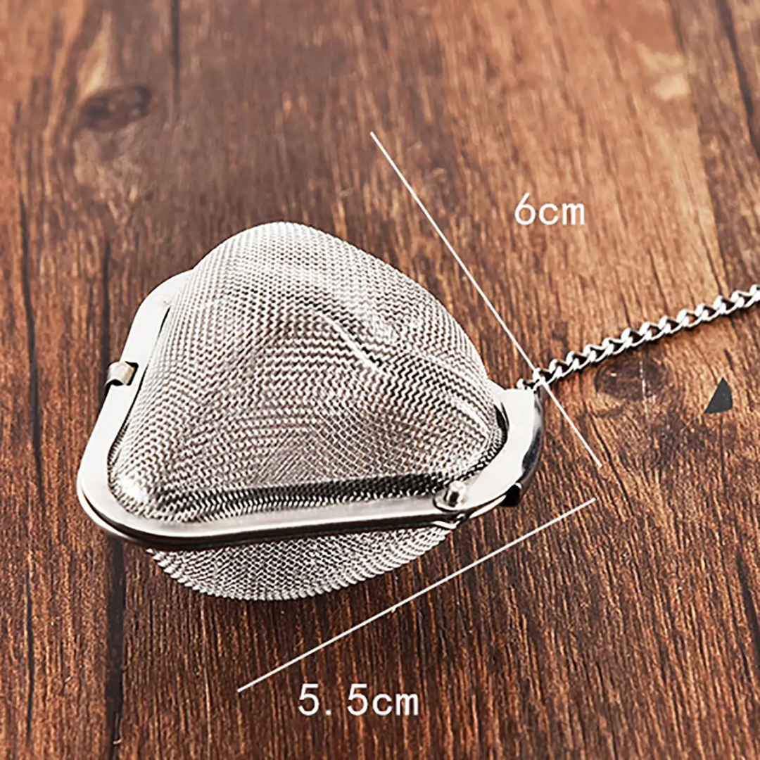 Sostraw & SmartThings - Vente Passoires à thé/infuseurs - Infuseur à thé en forme de cœur en maille - 4 couleurs disponibles10