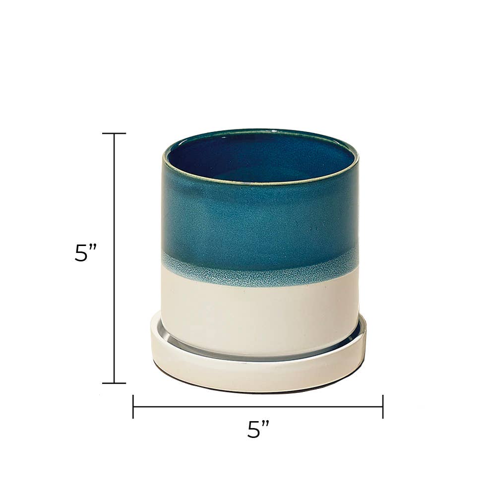 Chive UK - Wholesale Plant Pot - Minute - Glazed Modern Ceramic Pot with Saucer44