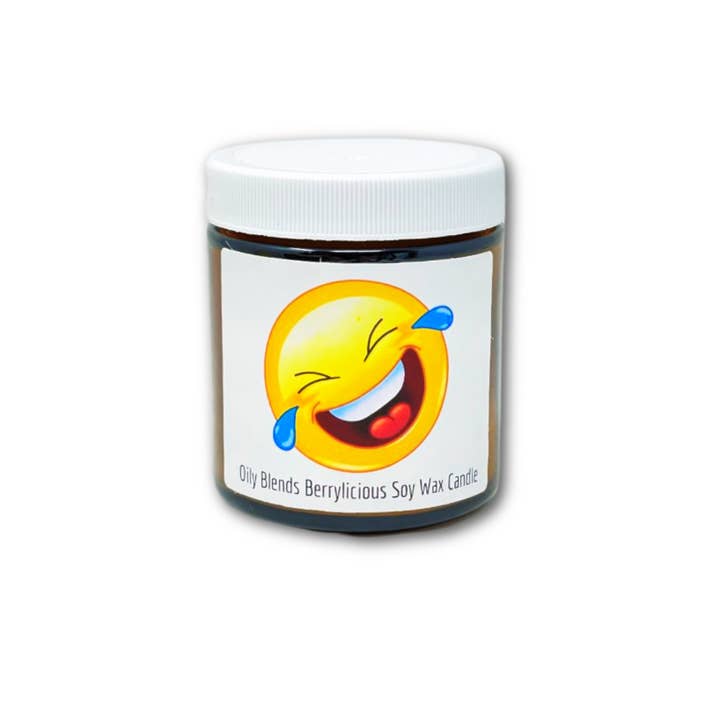 Oily Blends - Wholesale Jar/Filled Candle - Emoji Candles Made with Soy Wax7