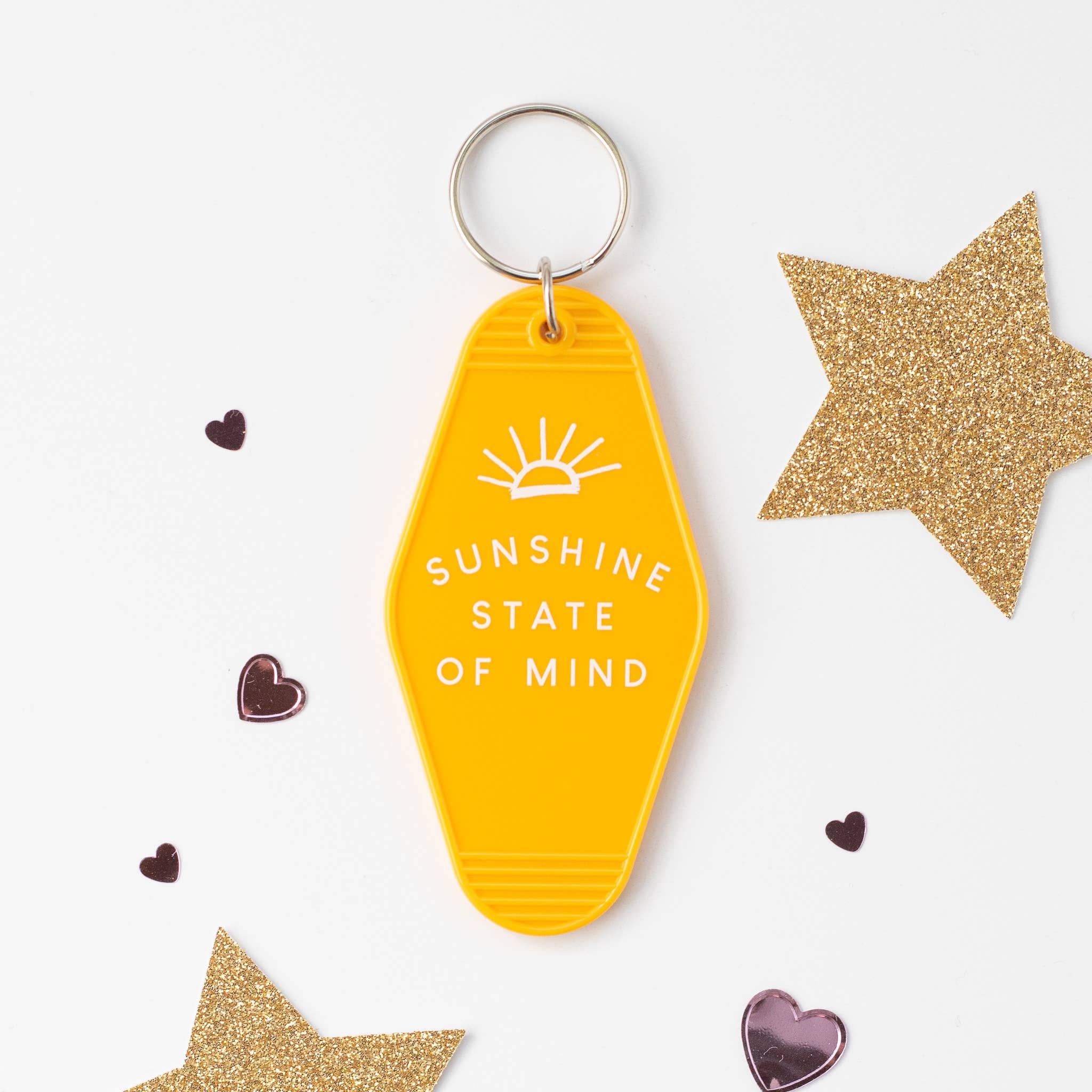 Declaration & Co - Wholesale Keychain - Unisex - Retro Hotel Keychain - Sunshine State of Mind2