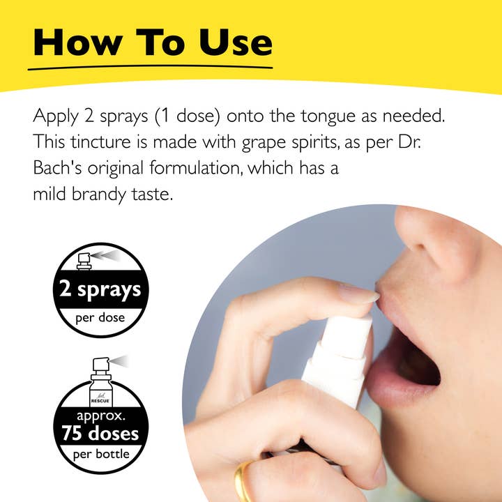 RESCUE & Bach Original Flower Remedies - Wholesale Oral Supplement/Vitamin - Bach Rescue Remedy Natural Stress Relief Spray