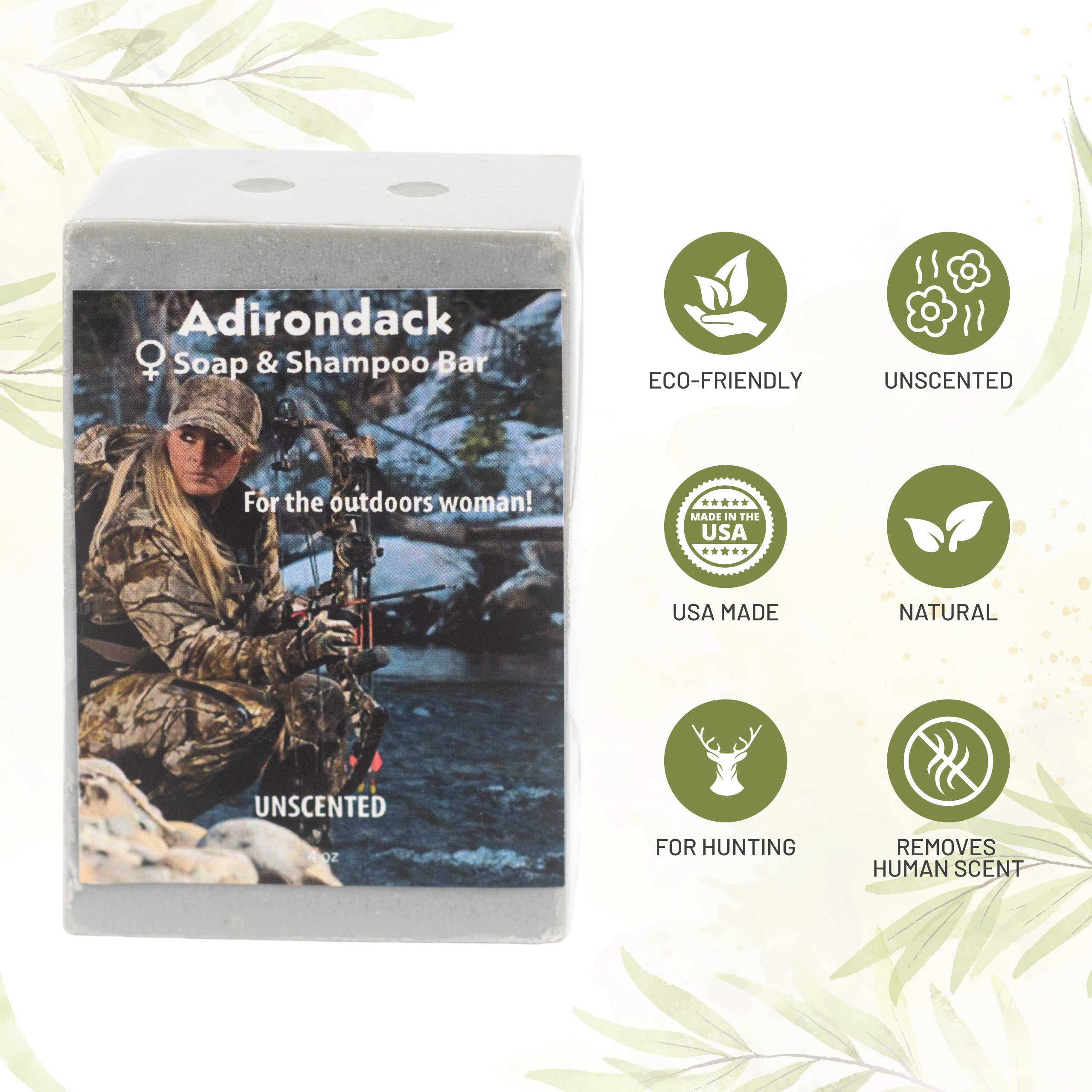 Adirondack Fragrance  Flavor Farm – Großhandel Feste Seife – Parfümfreier Seifen- und Shampoo-Riegel in Pink Camo | Für den Außenbereich3