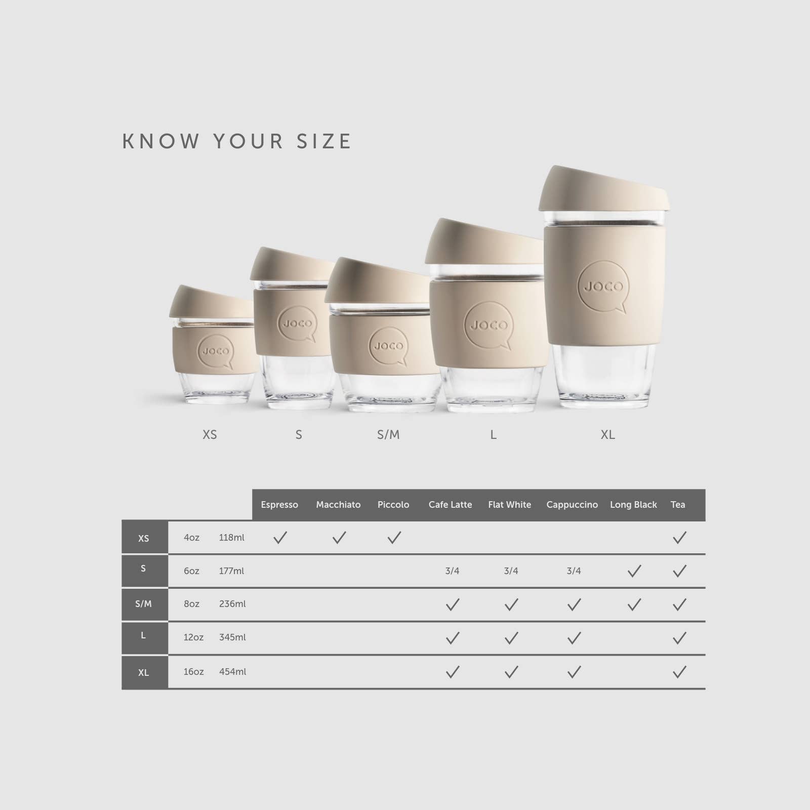 UBERSTAR - Vente Verre/tasse - Tasse à café réutilisable en verre JOCO - 12 oz10