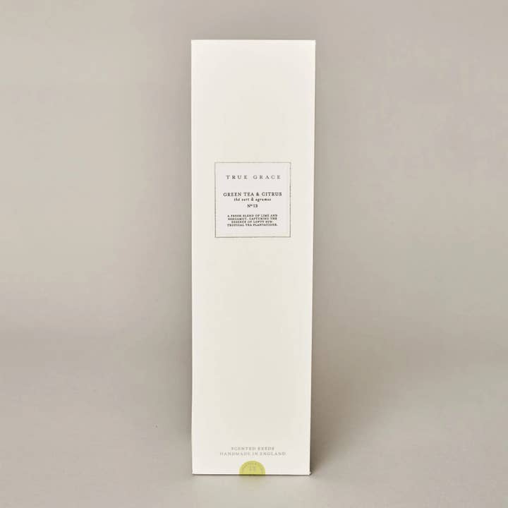 True Grace Europe - Wholesale Reed Diffuser - Green Tea & Citrus 200ml Room Diffuser Set