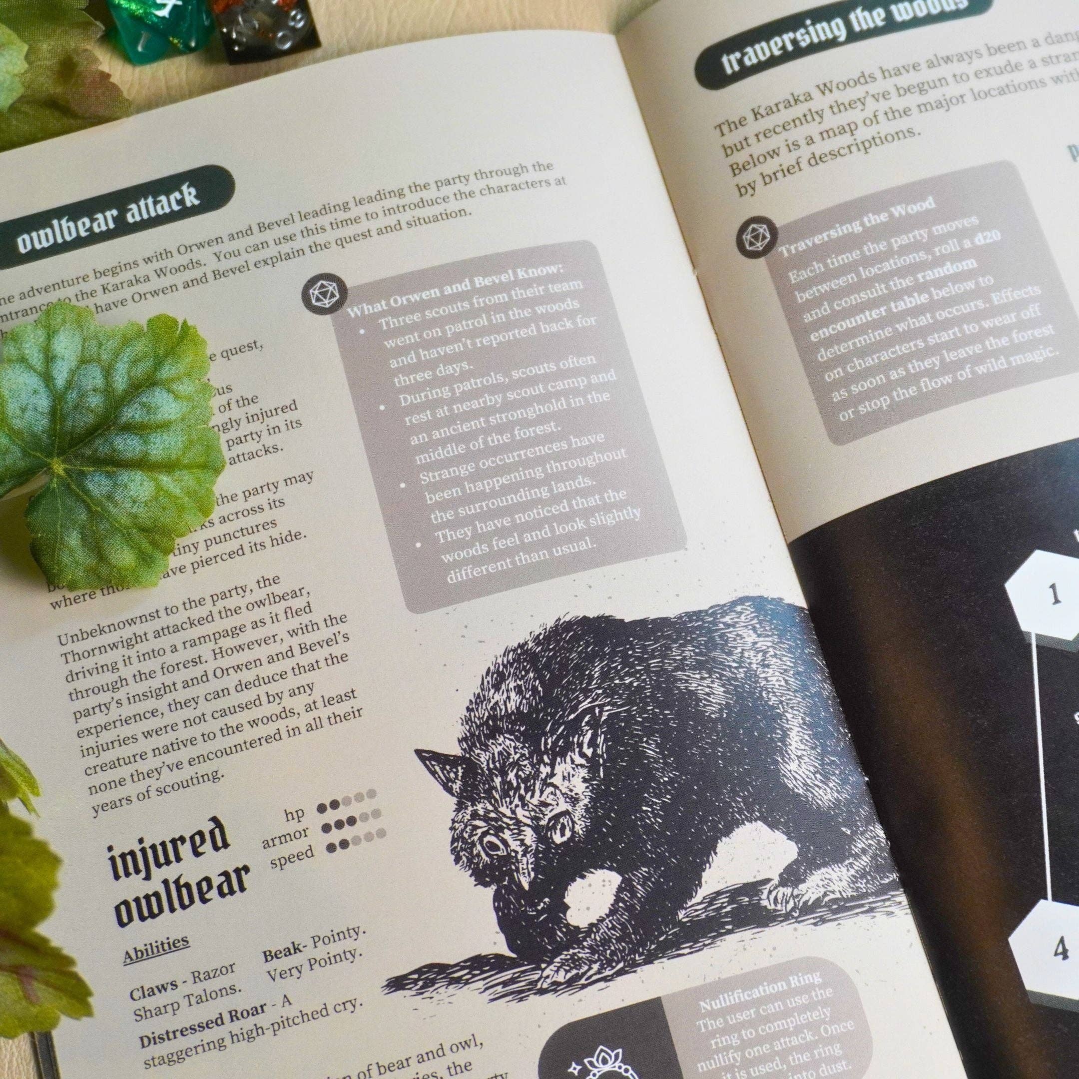 Minva Tabletop Design Co - Vente Roman fantastique - Épines d'un Livret d'Aventure du Sceau Ancien | Aventure de Terreur Forestière Système-Agnostique pour JDR Donjons et Dragons2