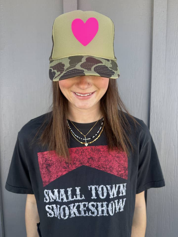 Artsy Heart - Frente Dividida Camuflada por atacado de Arnie + Ollie