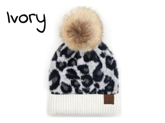 Treasure Bank - Wholesale Beanie - Dames - C.C Beanies Beanie met luipaardprint voor volwassenen0