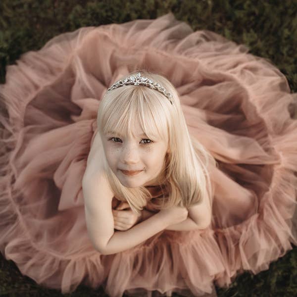 A Little Lacey - Wholesale Tiara – Kids - Luna Girls Silver Tiara1