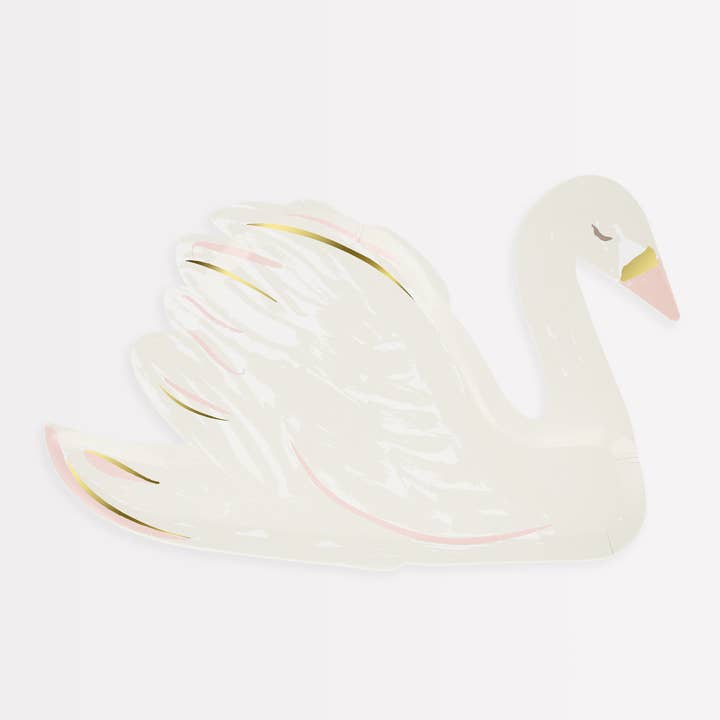 Swan Shaped Plates for wholesale by Meri Meri