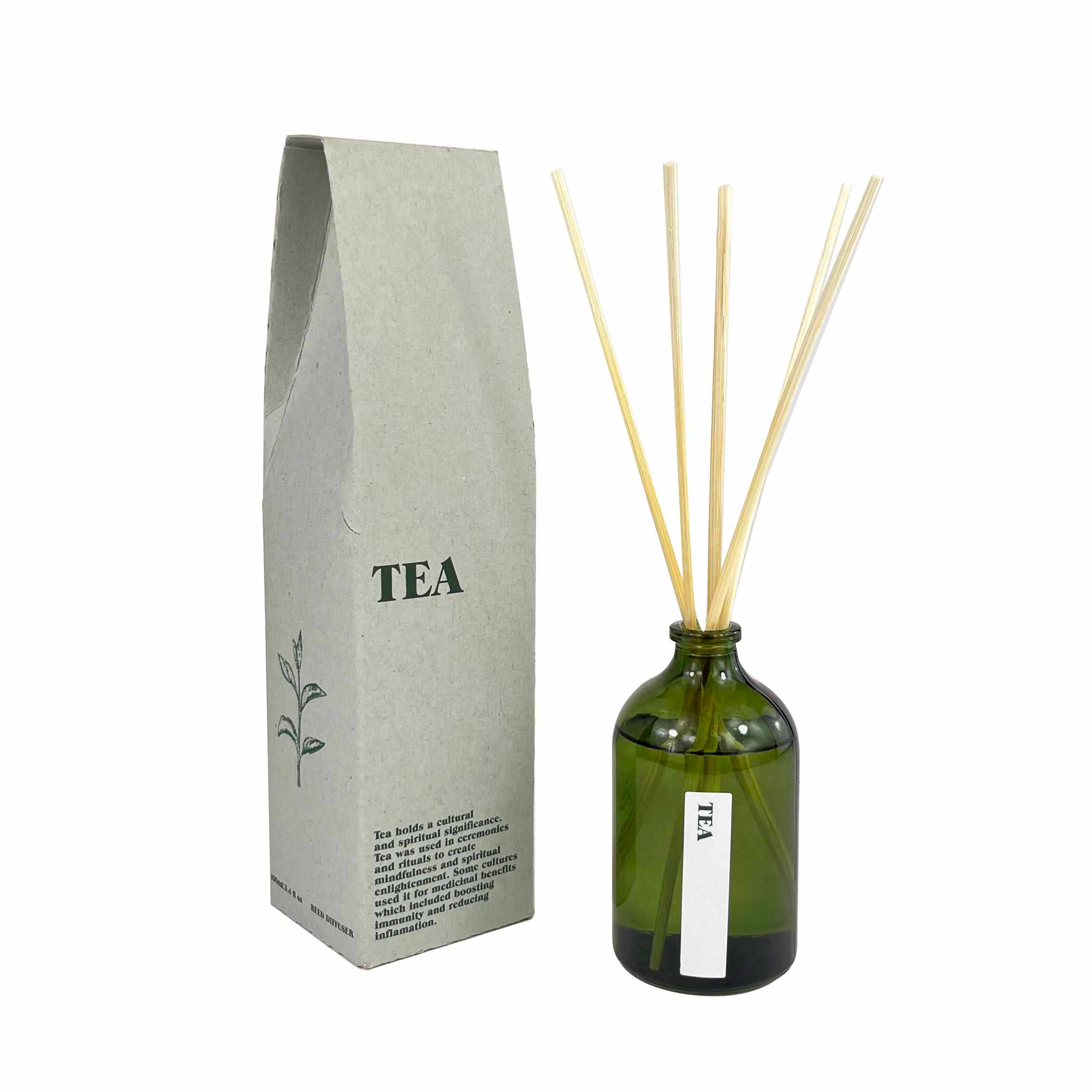 Heaven Scent Incense Ltd - Wholesale Reed Diffuser - NEW! Green Botanical Range 100ml Reed Diffuser - UK ONLY14