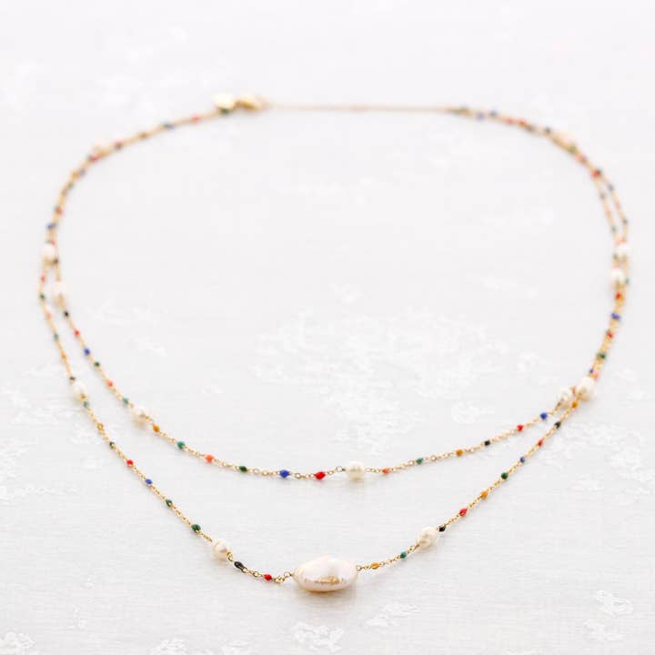 Colar Duplo Aço por atacado de Sonata