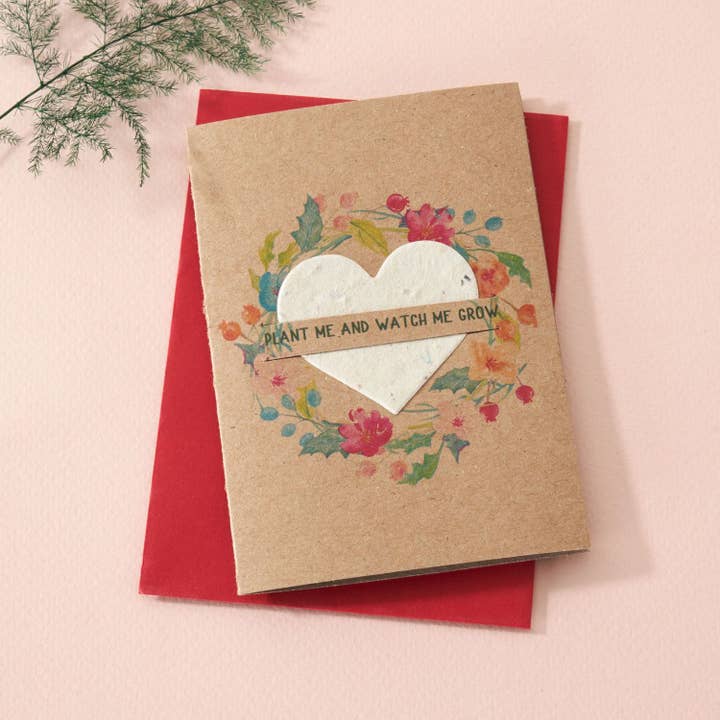 PEQUEÑAS SEMILLAS - TARJETA DE CORONA FESTIVA PLANTABLE para venta al por mayor de by Molly&Izzie