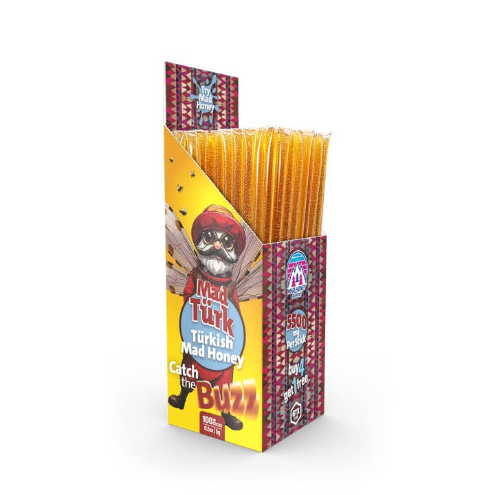 Mad Honey Supply - Wholesale Honing - Groothandel Mad Turk Mad Honey 100 stuks doos 550 gram