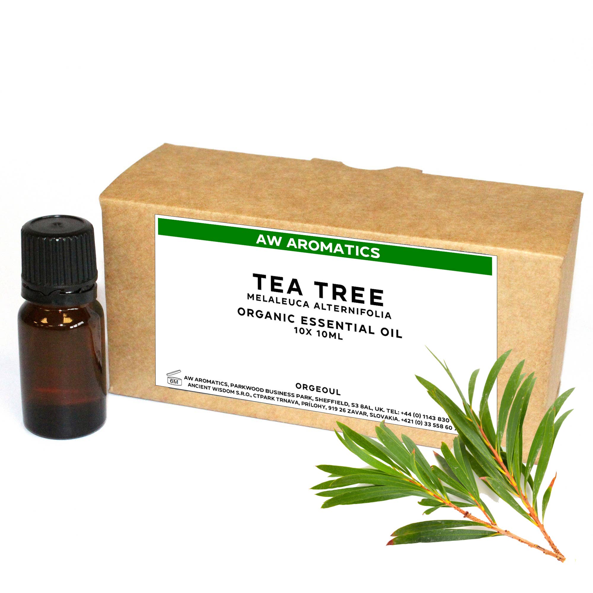 AW Aromatics Limited – wholesale Essential oil – White Label Tea Tree Organic Essential Oil 10ml0