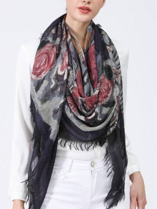 D-112C EL OJO DEL AMOR ESTÁ EN EL GORRIÓN - COLIBRÍ SILENCIOSO para venta al por mayor de Love's Pure Light Scarves