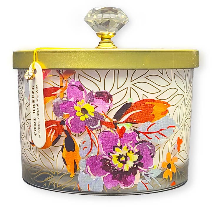 Cool Breeze-ljus - 15 oz flat botten skål för wholesale av NIQUEA.D