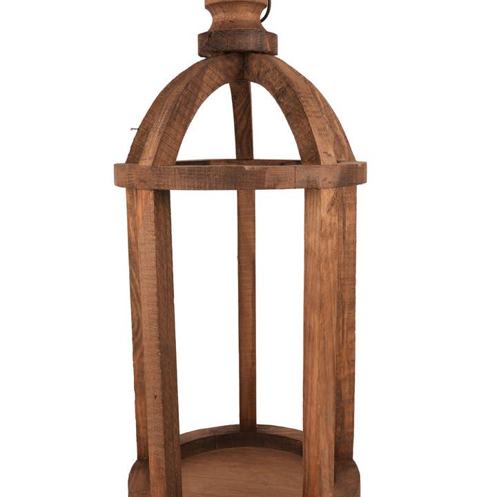 My Amigos Imports - Vente Lanternes - Lanterne en bois de ferme ronde Richmond - 12x28 pouces - 4 couleurs15