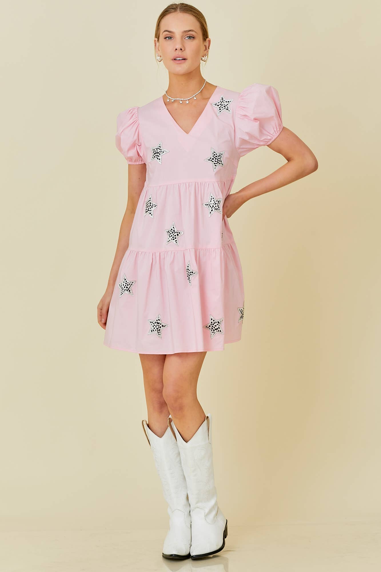 Main Strip – wholesale Klänning - Dam – Leopard Star Klänning4