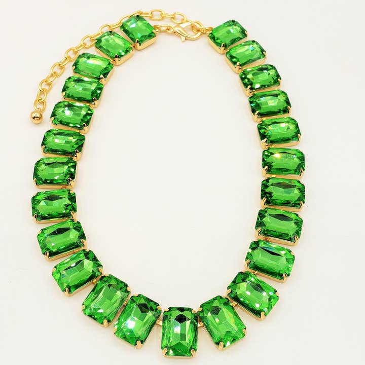 Daemon srls - Wholesale Beaded/Pearl Necklace - MARGOT collier con pietre sfaccettate - gold26