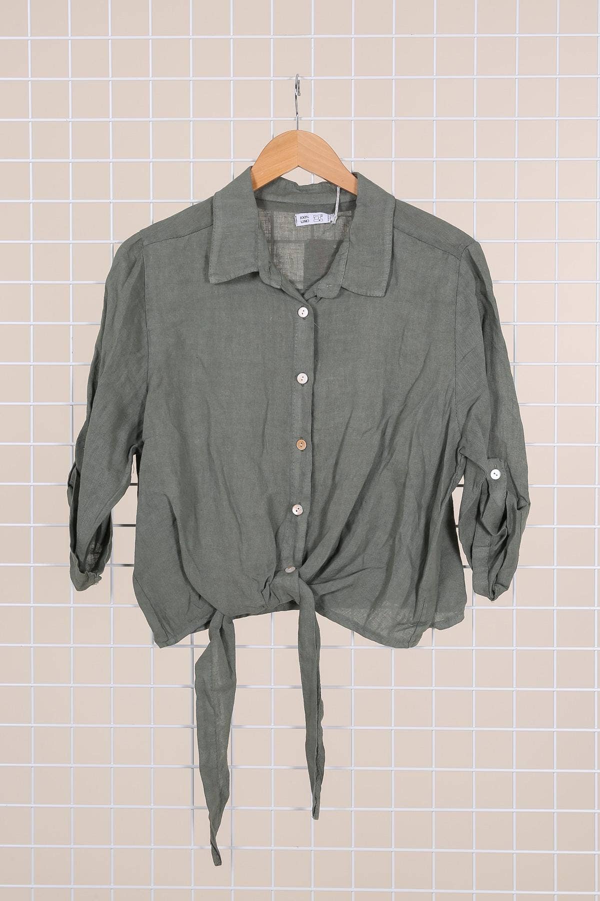 LINEN & COTTON HOUSE - Wholesale Button Down Shirt - Women's - 6228 100% LINEN SHIRT 1